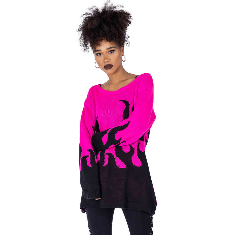 Heartless - Flamethrower Jumper - Pink/Black